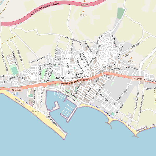 Mapa de Adra Thumbnail