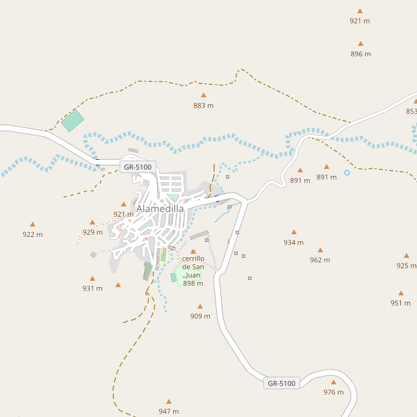 Mapa de bedandbreakfast en Alamedilla Thumbnail