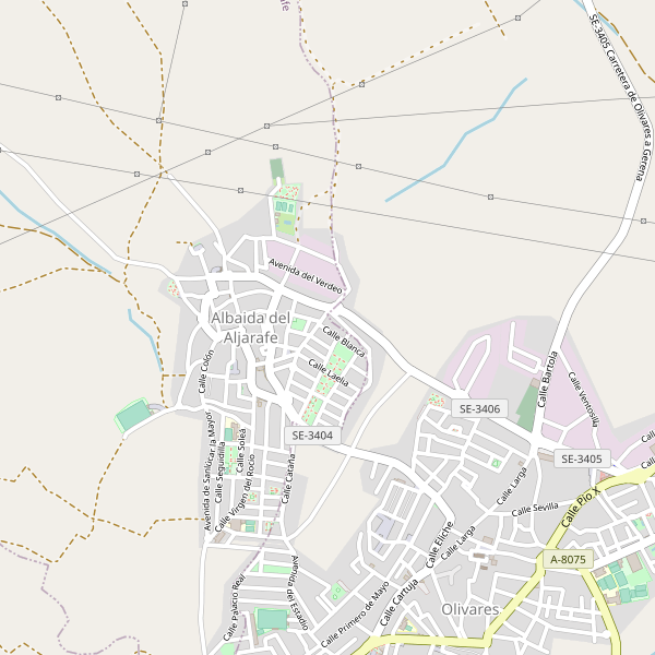 Mapa de Albaida del Aljarafe Thumbnail