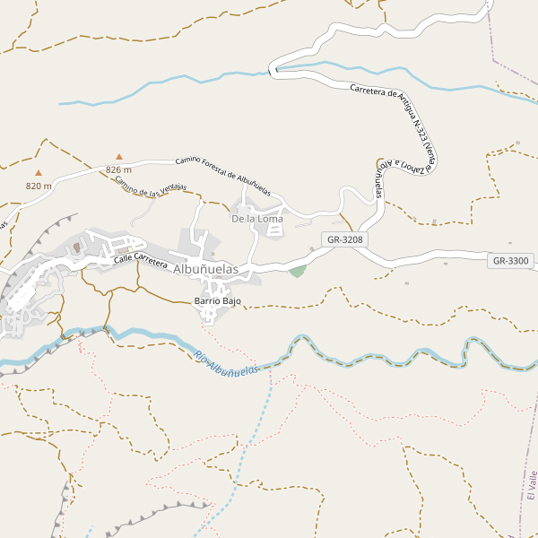 Mapa de Albuñuelas Thumbnail