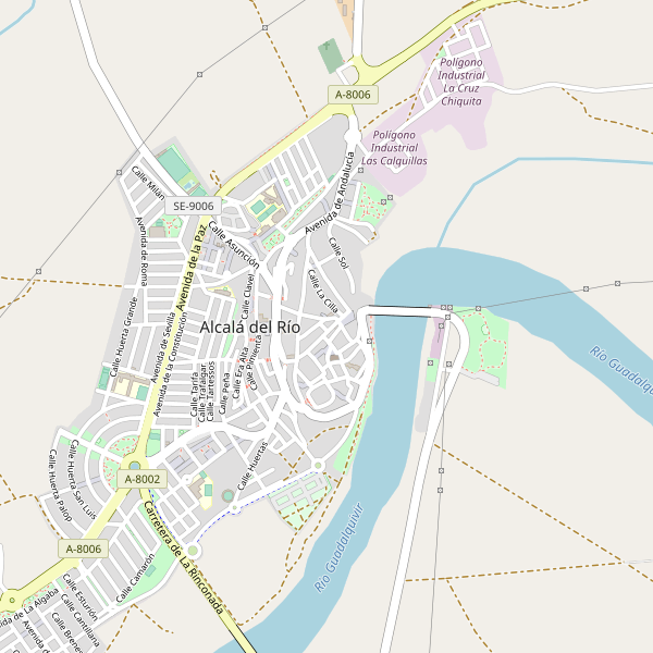 Mapa de Alcalá del Río Thumbnail