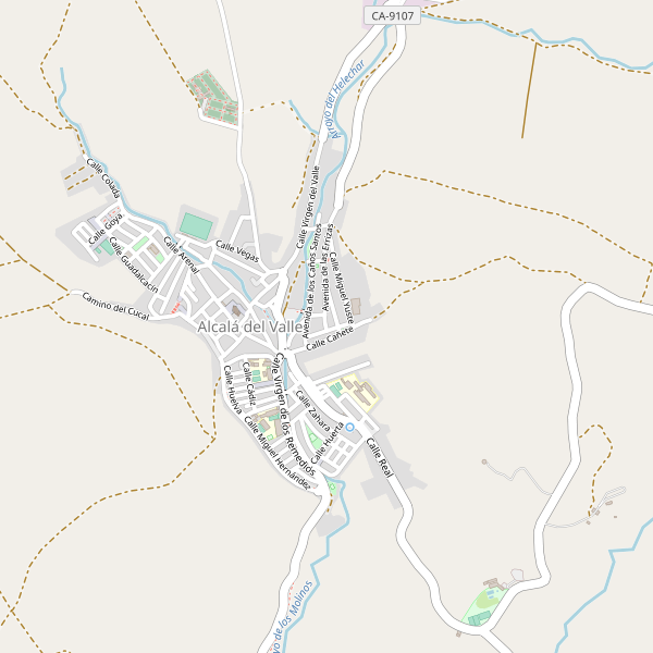 Mapa de Alcalá del Valle Thumbnail