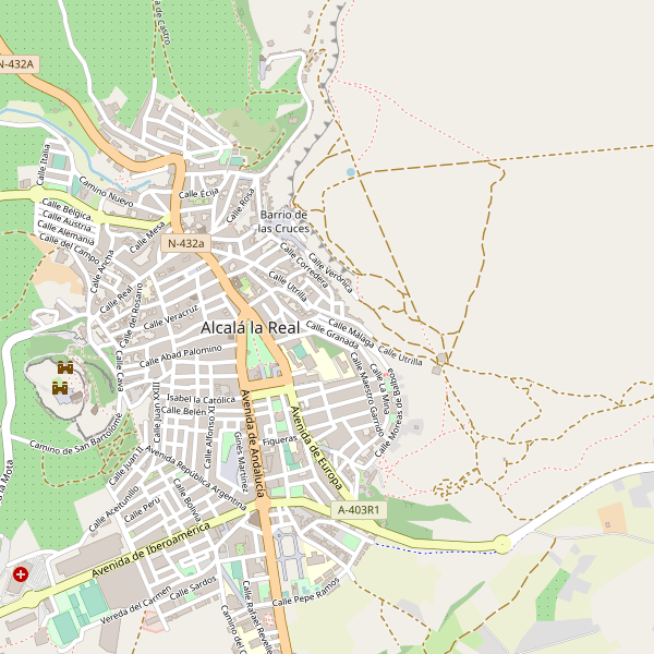 Mapa de Alcalá la Real Thumbnail