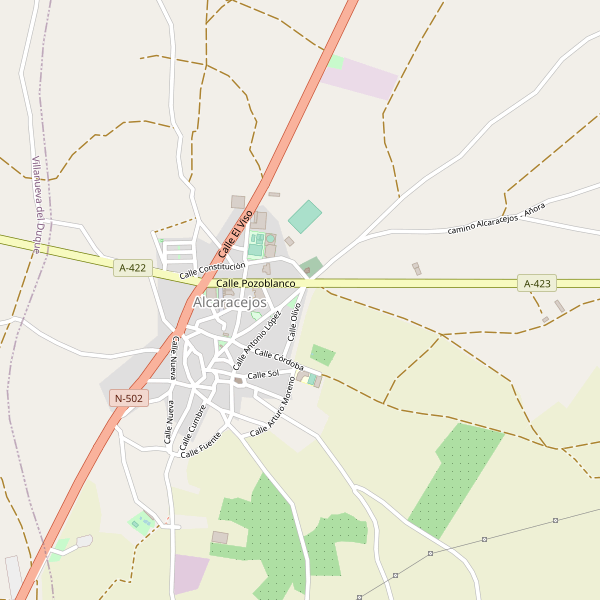 Mapa de Alcaracejos Thumbnail