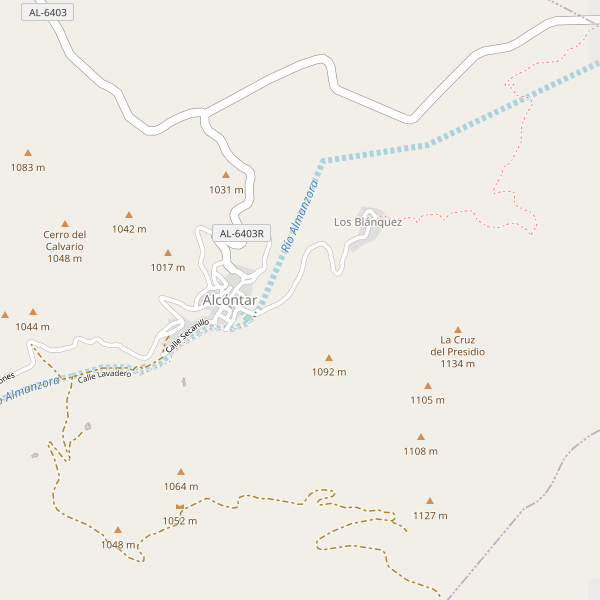 Mapa de Alcóntar Thumbnail