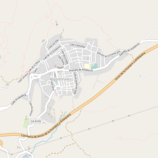 Mapa de Algodonales Thumbnail