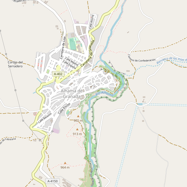 Mapa de Alhama de Granada Thumbnail