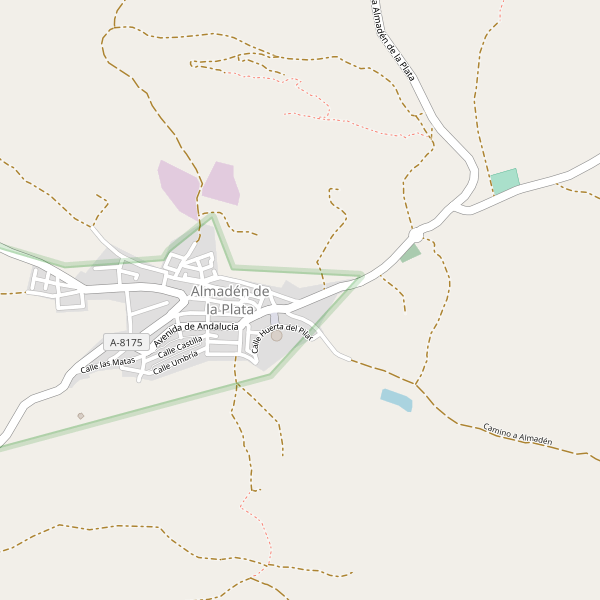 Mapa de Almadén de la Plata Thumbnail