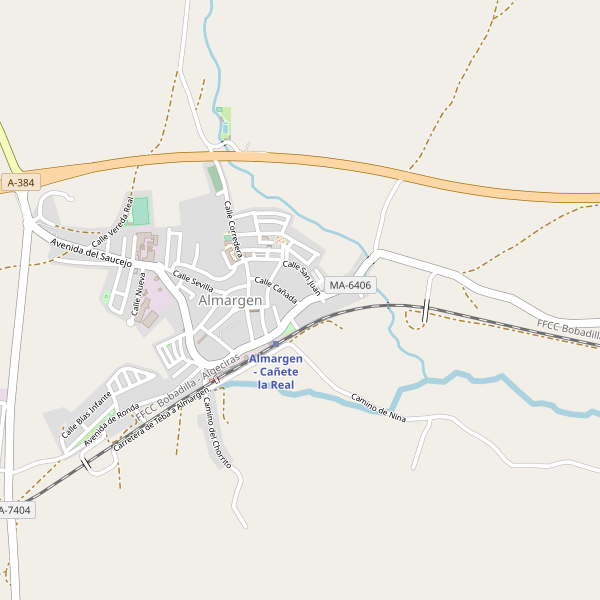 Mapa de Almargen Thumbnail