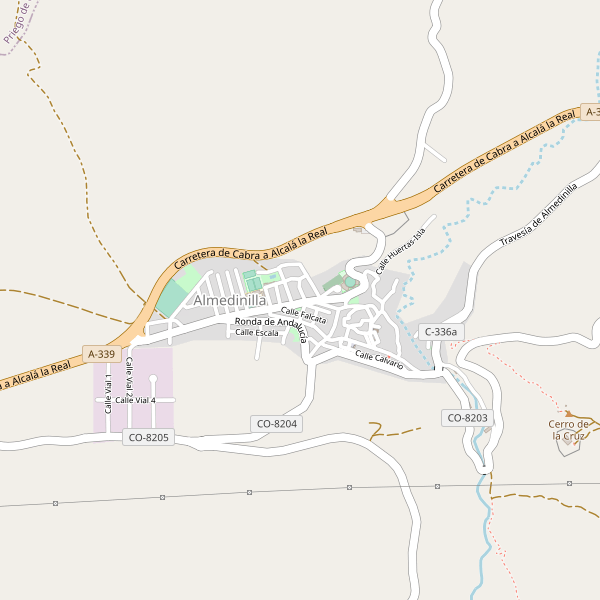 Mapa de Almedinilla Thumbnail