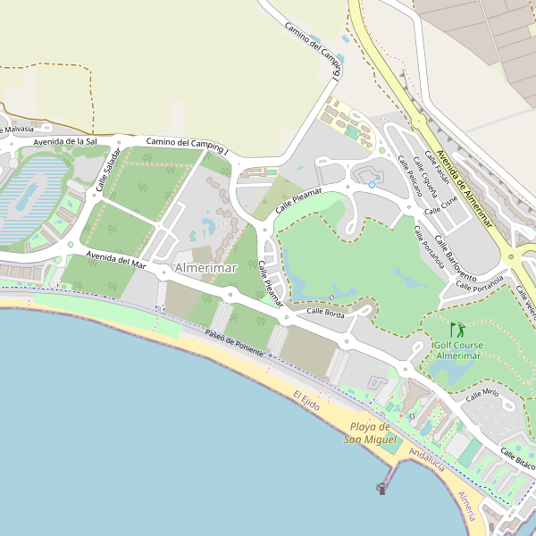 Mapa de Almerimar Thumbnail