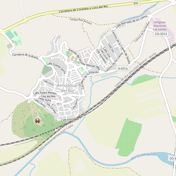 Mapa de Almodóvar del Río Thumbnail