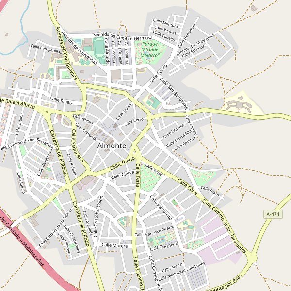 Mapa de aquileres-coches en Almonte Thumbnail