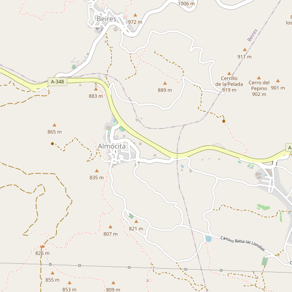 Mapa de Almócita Thumbnail