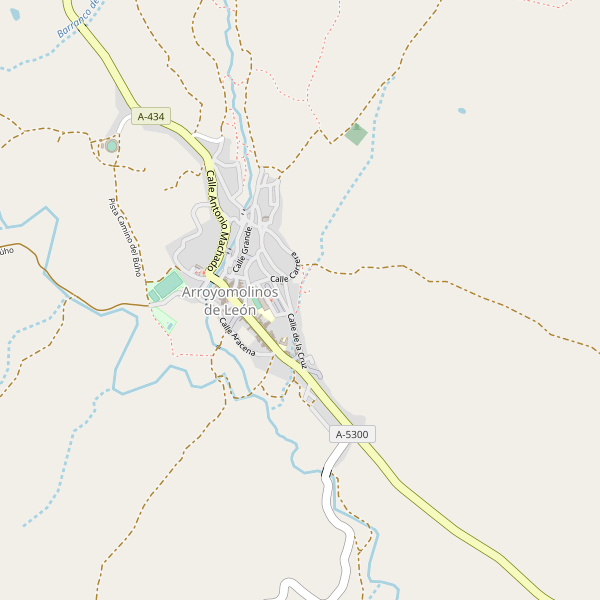 Mapa de Arroyomolinos de León Thumbnail