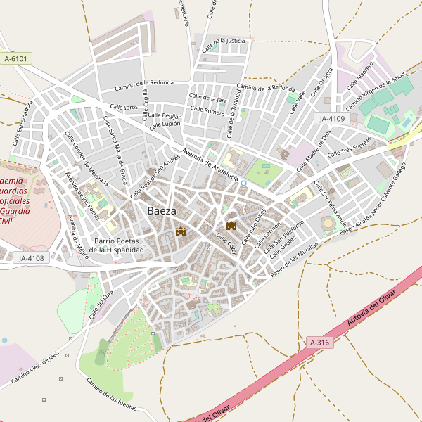 Mapa de Baeza Thumbnail