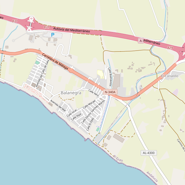 Mapa de Balanegra Thumbnail