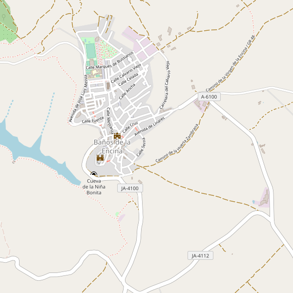 Mapa de Baños de la Encina Thumbnail