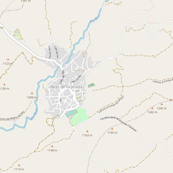 Mapa de campings en Beas de Granada Thumbnail