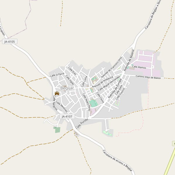 Mapa de Begíjar Thumbnail