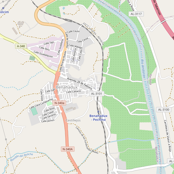 Mapa de Benahadux Thumbnail