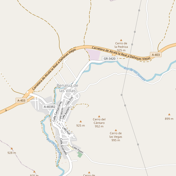 Mapa de Benalúa de las Villas Thumbnail