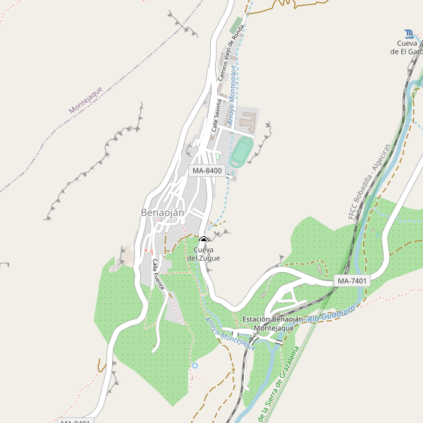 Mapa de Benaoján Thumbnail