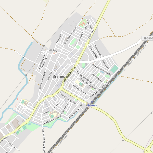 Mapa de Brenes Thumbnail