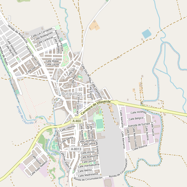 Mapa de Burguillos Thumbnail