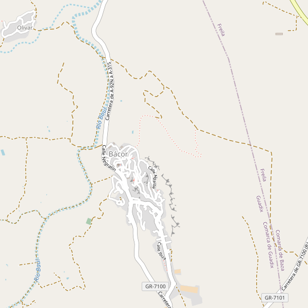 Mapa de Bácor Thumbnail