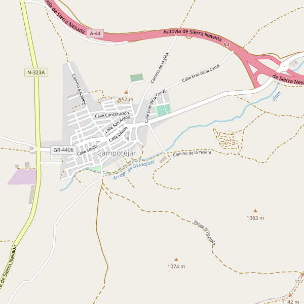 Mapa de Campotéjar Thumbnail