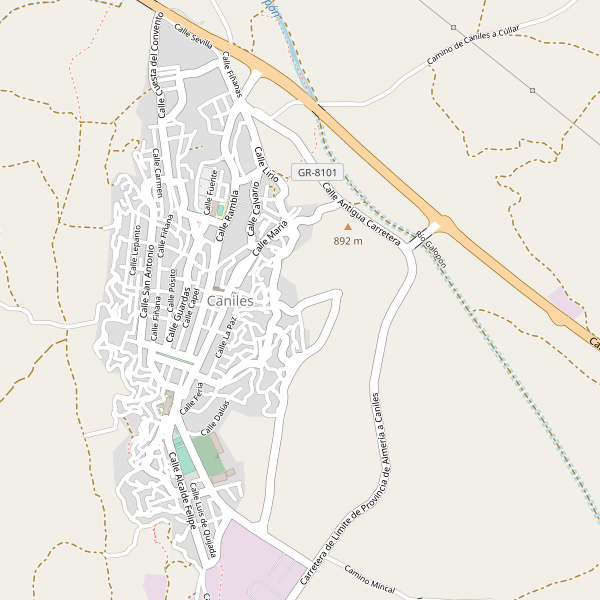 Mapa de Caniles Thumbnail