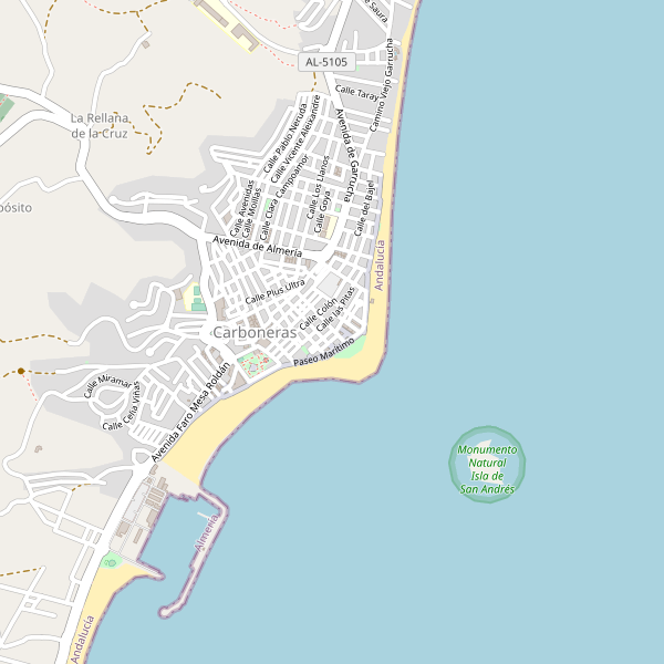 Mapa de Carboneras Thumbnail