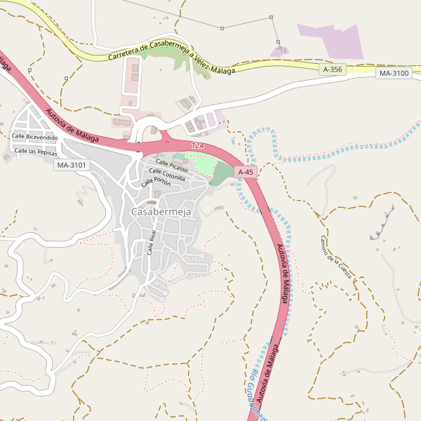 Mapa de Casabermeja Thumbnail