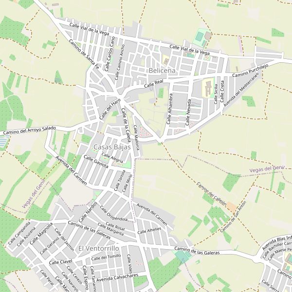 Mapa de Casas Bajas (GR) Thumbnail