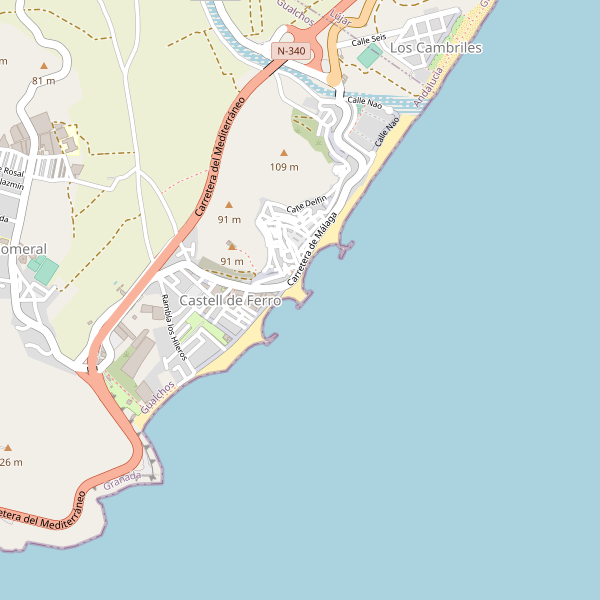 Mapa de Castell de Ferro Thumbnail