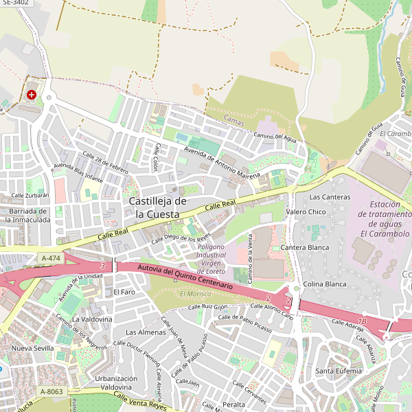 Mapa de Castilleja de la Cuesta Thumbnail