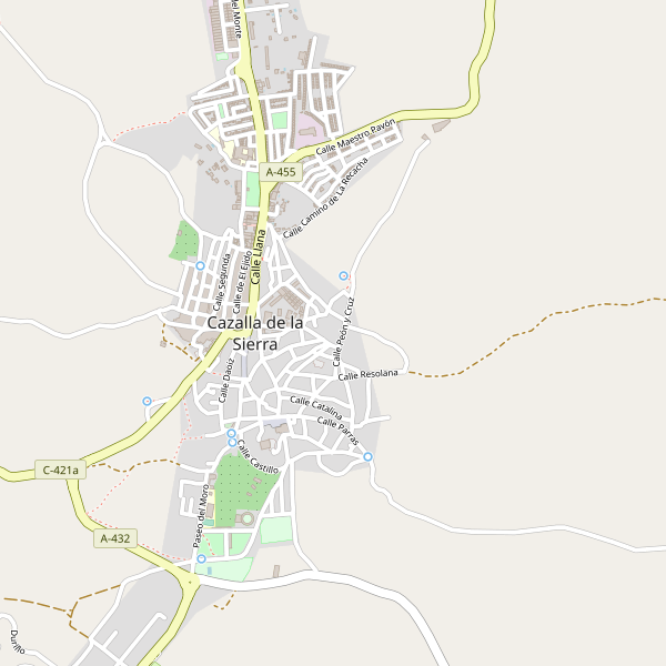 Mapa de Cazalla de la Sierra Thumbnail