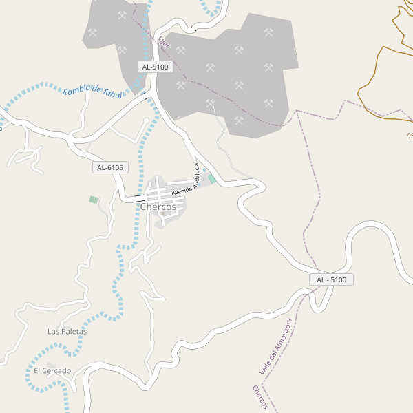 Mapa de Chercos Thumbnail