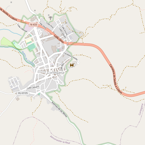 Mapa de Cortegana Thumbnail