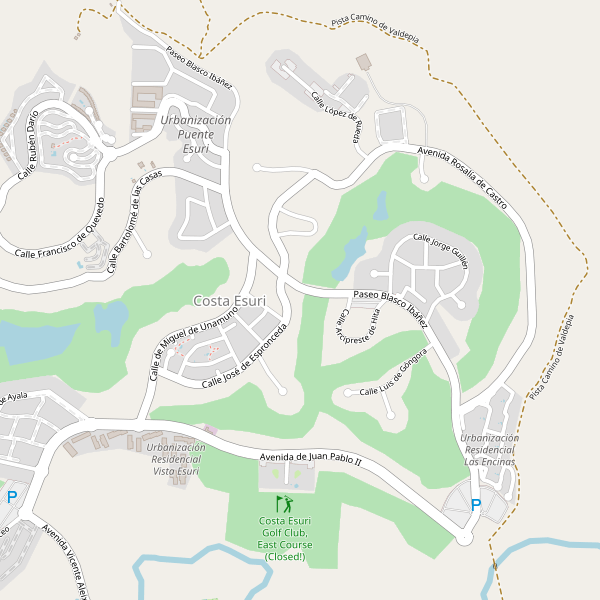 Mapa de Costa Esuri Thumbnail