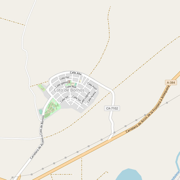 Mapa de Coto de Bornos Thumbnail