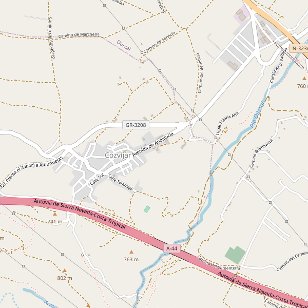 Mapa de Cozvíjar Thumbnail