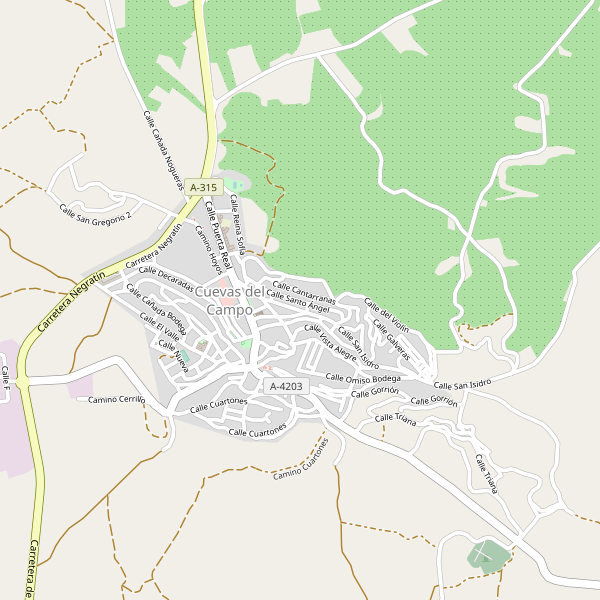 Mapa de Cuevas del Campo Thumbnail