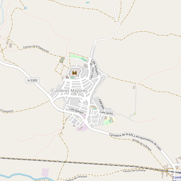 Mapa de Cumbres Mayores Thumbnail