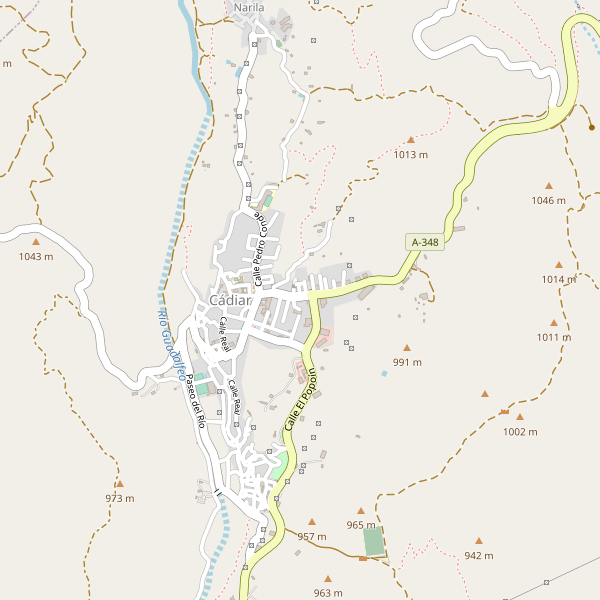 Mapa de Cádiar Thumbnail