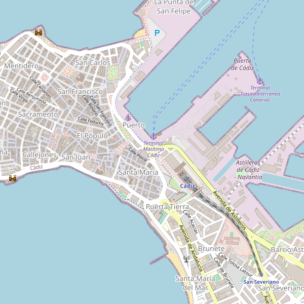 Thumbnail Mapa de Cádiz