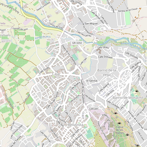 Mapa de Cájar Thumbnail