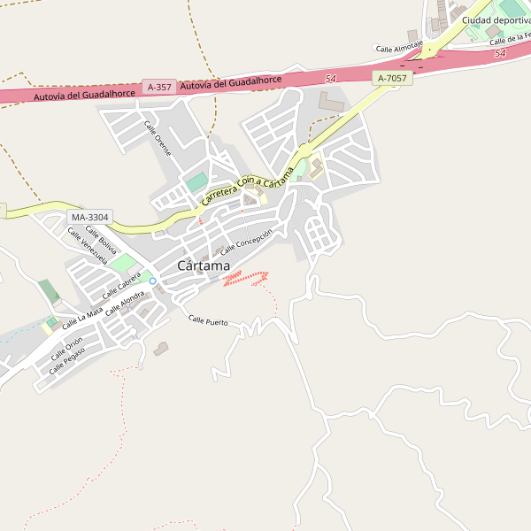 Mapa de Cártama Thumbnail
