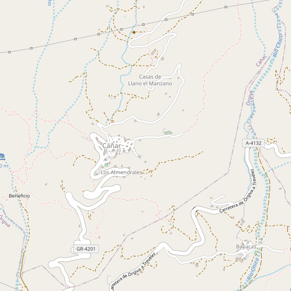 Mapa de Cáñar Thumbnail